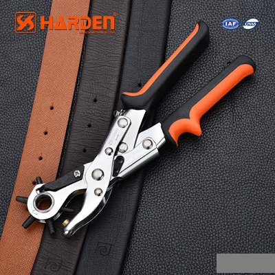 Picture of HARD-10 Rotary Punch Revolving Leather Punch Pliers 10 Inch 250mm Leather Revolving Punch Plier Leather Hole Puncher Rotary Hole Punching Tools