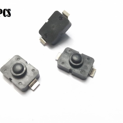 Picture of 5Pcs- SMD BLACK Color DC 30V 1A 2Pin Flashlight Latching ON OFF Mini Push Button Switch 17x12x9.5mm For Table Lamp Flashlight Button LED Torch Light Switches DIY
