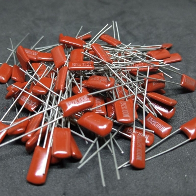 Picture of 15Pcs-METALLIZED 152K 100V Metallized 152K 100V Polypropylene Capacitor Mylar 1.5nF Polyester Film Capacitors 2 Pin Leads Terminals Connections Leg