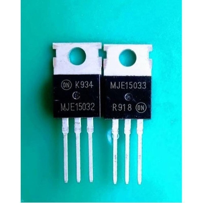 Picture of 2Pcs- MJE15032 MJE15032G E15032 15032 NPN Transistor 250V 8A 50W Power Transistor Silicon Transistor Audio Amplifier TO-220 Package 3Pin Leads 