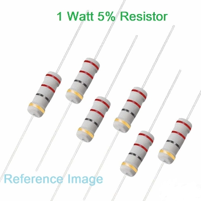 Picture of 25Pcs- 1Watt 10 Ohm Resistor 1W 10 Ohm Metal Film Resistor 10 Ohm 1 Watt Metal Oxide Film Resistor Axial Leads 10 Ohm ±5% Tolerance 2 Pin Leads
