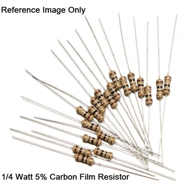 Picture of 50Pcs- 2.2 Ohm Resistor 5% 2.2 Ohm Carbon Film 2.2 Ohm Resistors 1/4W Resistance 0.25 Watt 5% Tolerance Fixed Resistors 2 Pin Leads