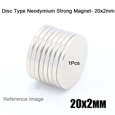 Picture of 20x2mm DISC Neodymium Magnet 20x2mm Industrial Super Strong Neodymium Disc Magnets Super Strength Permanent For Garage Kitchen Science Craft Projects