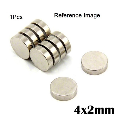Picture of 4x2mm DISC Neodymium Magnet 4x2mm Industrial Super Strong Neodymium Disc Magnets Super Strength Permanent For Garage Kitchen Science Craft Projects