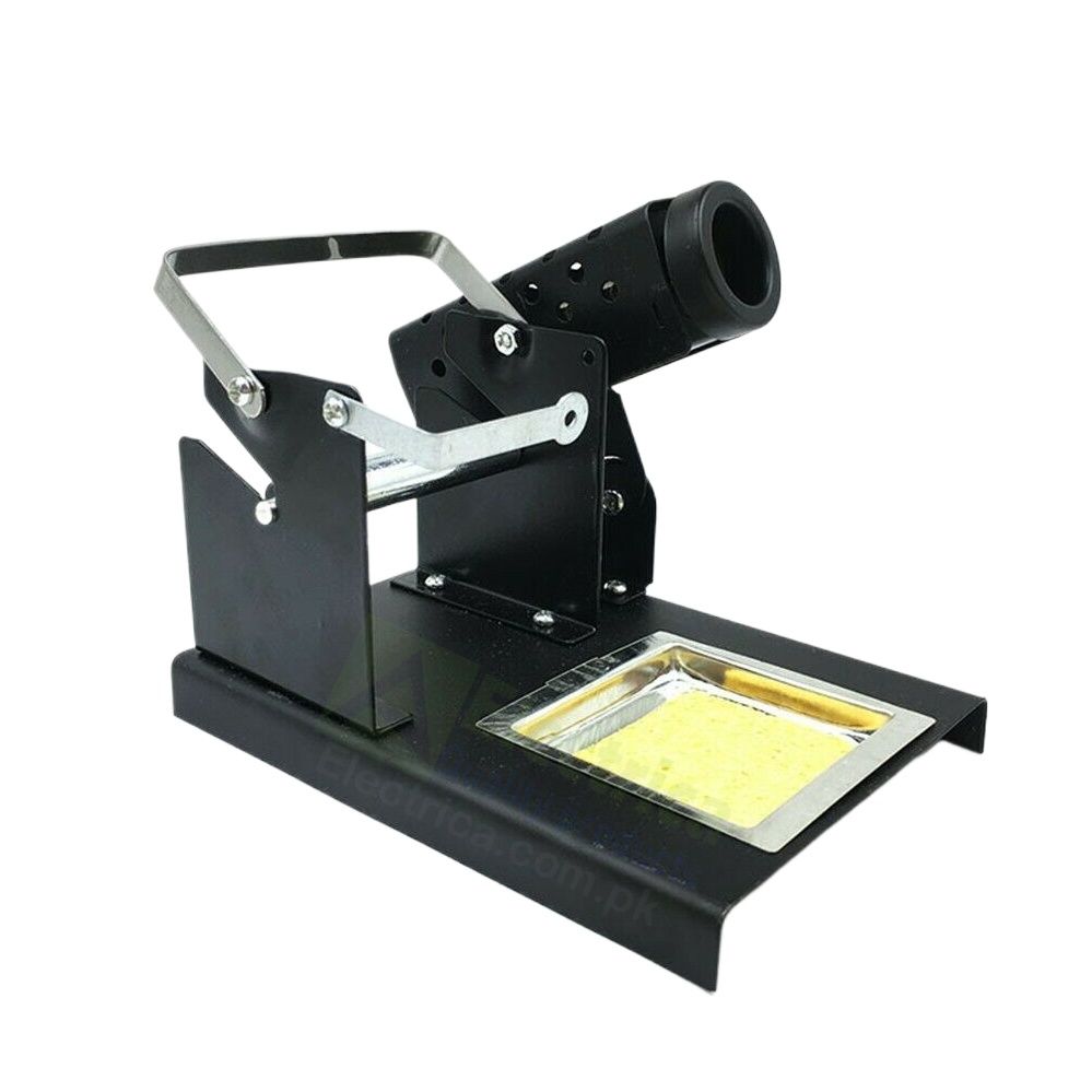 Picture of LTJ216 Universal Soldering Iron Stand Holder Solder Dispenser Reel Tin Holder With Frame Cleaning Sponge Tray Metal Solder Wire Rack BGA Rework Station