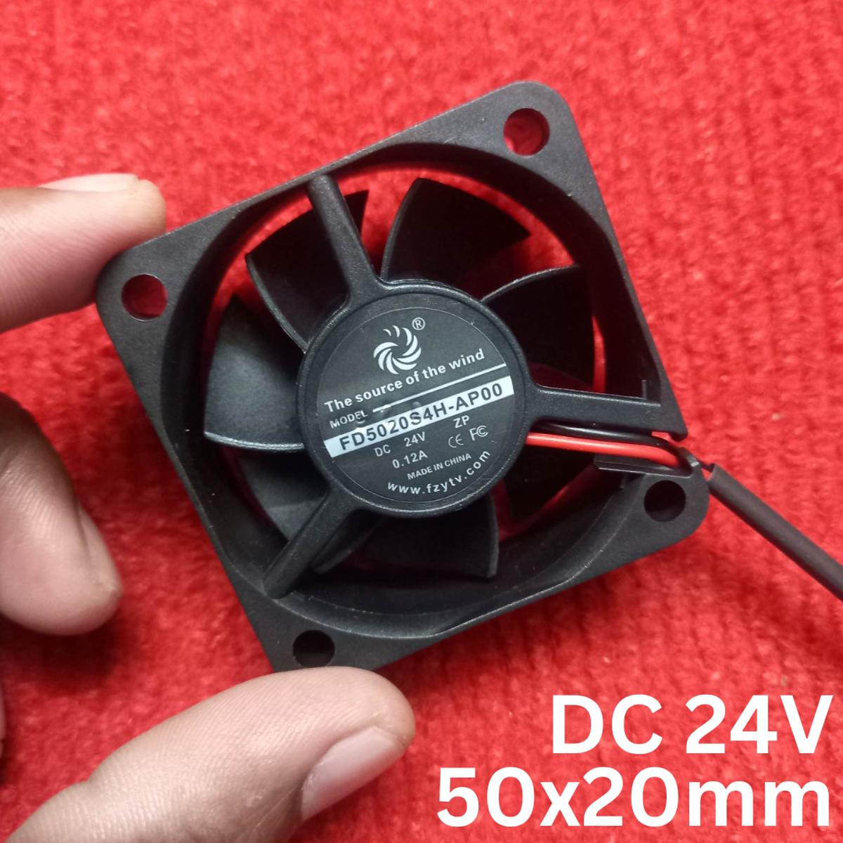 Picture of 50mm 2 Inch 24V 0.12A Cooling Mini Fans 5020 DC 24V 50x50x20mm Fan Heatsink Cooler Cooling Fan Radiator Heat Dissipation Fan With 2Pin Connector Cables