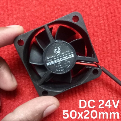 Picture of 50mm 2 Inch 24V 0.12A Cooling Mini Fans 5020 DC 24V 50x50x20mm Fan Heatsink Cooler Cooling Fan Radiator Heat Dissipation Fan With 2Pin Connector Cables