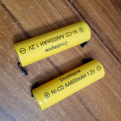 Picture of 14500 Battery BOTH SIDE STAPLING 1.2V 600mAh NI-CD Rechargeable Battery AA Battery AA Rechargeable Battery 1.2V Rechargeable Battery