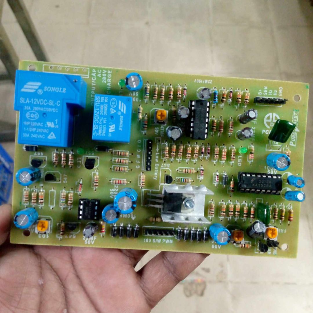 Picture of IPS OSCILLATION Circuit IPS Inverter Oscillation Control Board Circuit DC 12V To AC 220V Output Square Wave With Charging Overload Protection Inverter Motherboard Switches