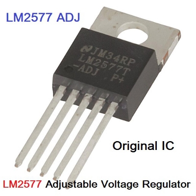 Picture of A CLASS ADJUSTABLE LM2577 IC LM2577 Adjustable Voltage Regulator Boost Regulator IC 3.5V To 40V Input 65V Output Step Up IC 5Pin Leads TO-220-5 IC 