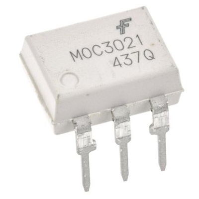 Picture of 2Pcs- MOC3021 MOC-3021 MOC 3021 Optocoupler TRIAC Driven Opto-isolator IC DIP 6 Pin Leads Optocoupler IC
