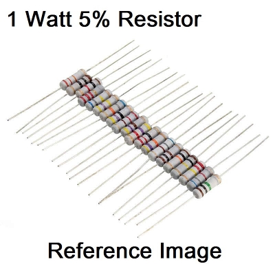 Picture of 25Pcs- 1Watt 1M Ohm Resistor 1W 1M Ohm Metal Film Resistor 1M Ohm 1 Watt Metal Oxide Film Resistor Axial Leads 1M Ohm ±5% Tolerance 2 Pin Leads