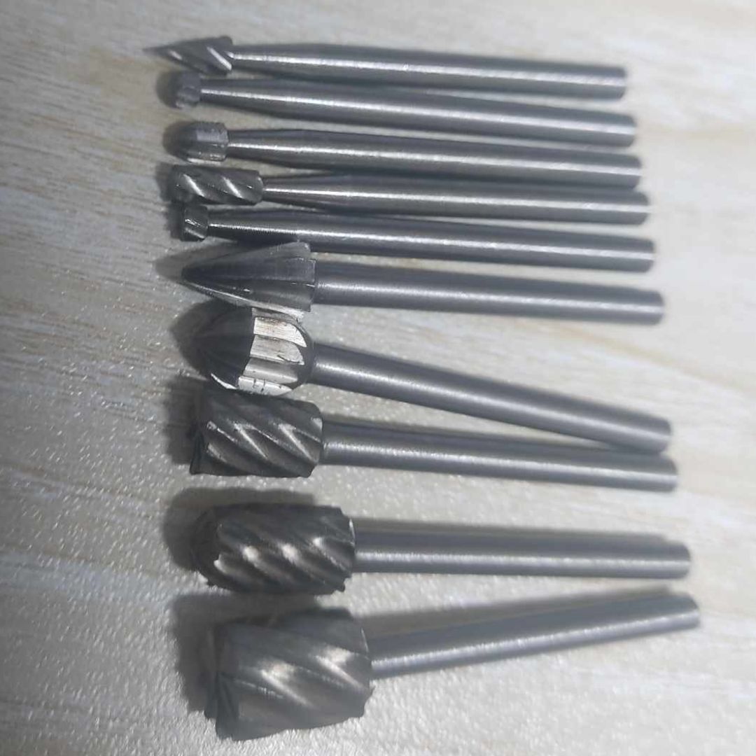 Picture of 10Pcs SET Electric Grinding Drill Bit 10Pcs 3mm Shank HSS Bits Rotary Tools Sets Stainless Steel Drill Bit For Woodworking Drills Bits 
