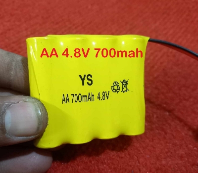 Picture of 4.8V 700mAh Rechargeable Battery 1.2V 4Pcs AA 4.8V 700mAh Rechargeable Battery Pack With 2 Pin Connector & Cables For Remote Control Toys Car Batteries
