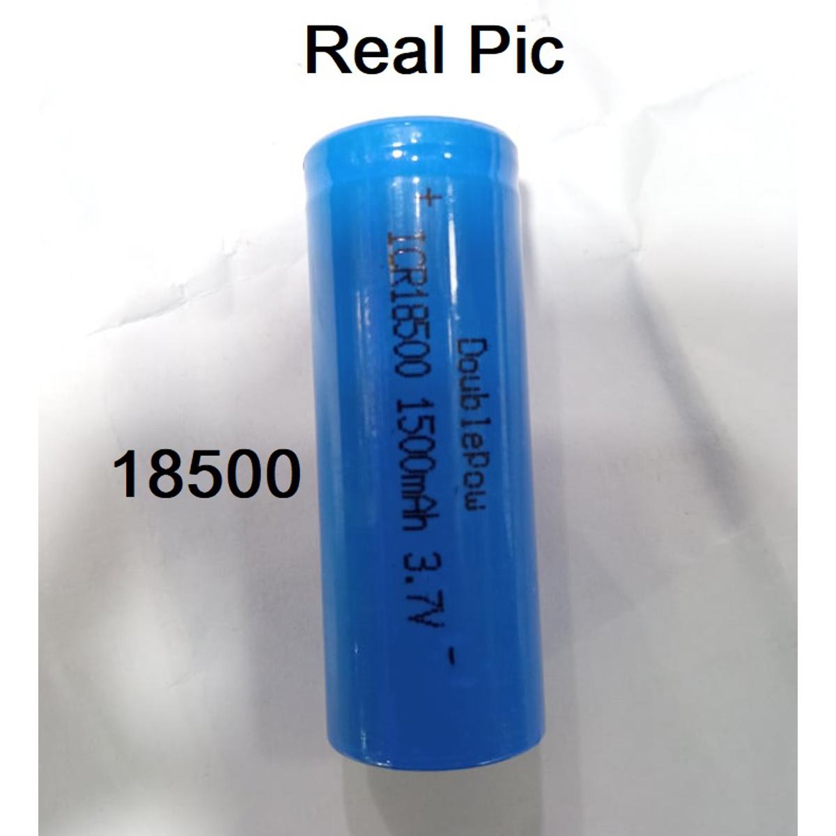 Picture of 18500 3.7V 1500mAh 18500 Rechargeable Battery 18500 Lithium Battery 1500mAh Rechargeable 3.7V Batteries