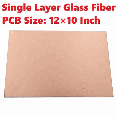 Picture of Copper Clad Glass Fiber FR-4 12×10 Inch Single Layer Laminate Prototype Printed Circuit Board P.C.B Plate Sheet Electrical Circuitry & Parts