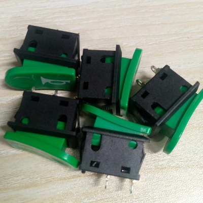 Picture of 10Pcs - Universal Green Push Button DC 12V 10A/ 24V 5A Horn Switch