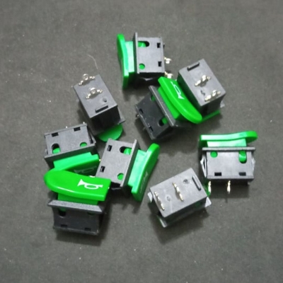 Picture of 10Pcs - Universal Green Push Button DC 12V 10A/ 24V 5A Horn Switch
