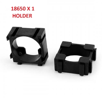 Picture of 4Pcs- 1 CELL Battery Holder 18650 Lithium Battery Holder Plastic Bracket Battery Pack 18.4mm Hole Cylindrical Battery Case Holder Spot Welding 18650 Spacer