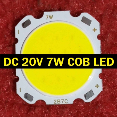 Picture of 2B7C WHITE Color 7W 20V COB LED Chip Module White COB LED For Floodlight Spotlight Headlights Soldering With Short Cable 7 Watt LED Light Bulbs