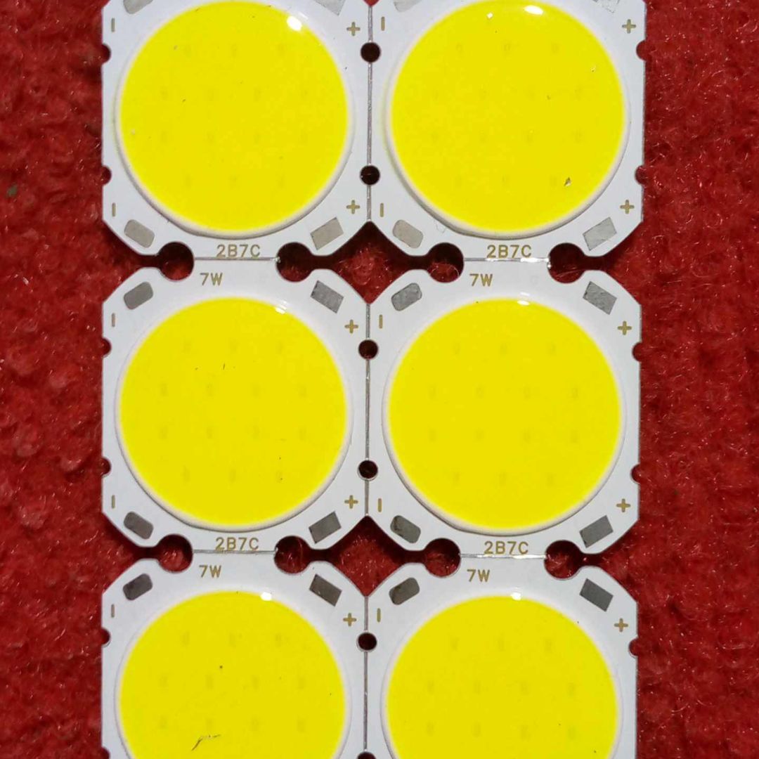 Picture of 2B7C WHITE Color 7W 20V COB LED Chip Module White COB LED For Floodlight Spotlight Headlights Soldering With Short Cable 7 Watt LED Light Bulbs