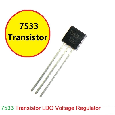 Picture of 3Pcs- 7533 LDO BUCK Chip TO-92 Package 3 Pin Leads Low Voltage Regulator 