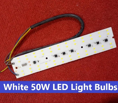 Picture of 50W DIRECT AC 220V WHITE Color 220V 50Watt LED Light Bulbs 198x34mm 48Pcs White SMD LED Light SMD Board 220V SMD LED Light Plate SMD LED Light 50W