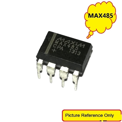 Picture of MAX485 MAX-485 Communication IC DIP-8 8 Pin Leads Dual In Line Package Integrated Circuit Chip 
