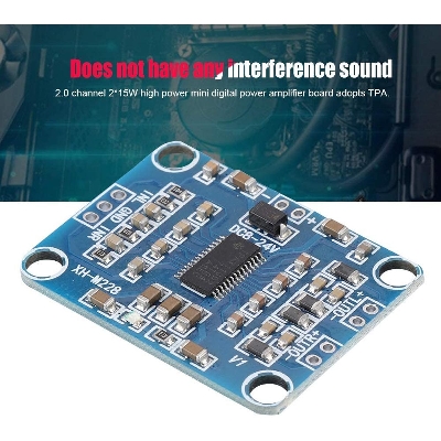 Picture of XH-M228 TPA3110 TPA3110D2 3110 DC 8-18V 3A 15W 15W 2 Channel Digital Audio Stereo Power Amplifier Board 15W Power Ultra Thin Digital Power Amplifiers Module