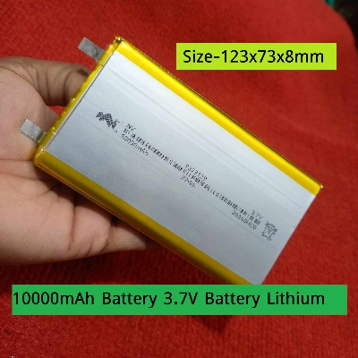 Picture of HEAVY DUTY 10000mAh Battery 3.7V Battery Lithium Polymer Battery 10000mAh Rechargeable Battery 3.7V Rechargeable Battery Size 123x73x8mm 10000mAh Lipo Battery For Power Bank