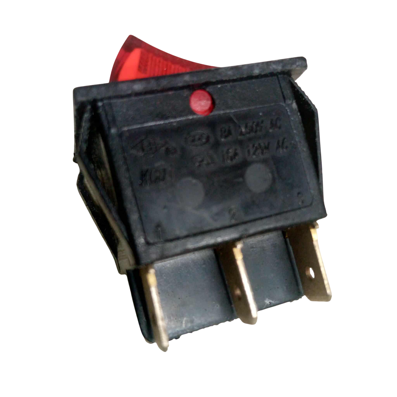 Picture of KCD1 6-Pin Double Rocker Switch 6A 250V With Green Red Light