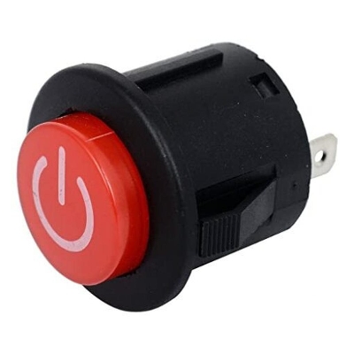 Picture of AD2212 Self-Lock START Push Button DC 12V 20A & AC 250V 10A  3Pin On Off Lock Power Button Start Switch With RED Indicator For Kids Electric Bikes Car 