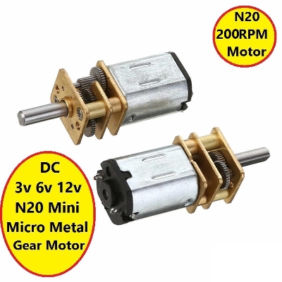 Picture of N20 100RPM GEAR MOTOR 100RPM DC 3V 6V 12V N20 Mini Micro Metal Gear Motor High Torque Gear DC Motor 100RPM For Electronics Tools Sets Mini Drill