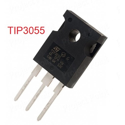 Picture of TIP3055 TIP-3055 TIP 3055 NPN Transistor 60V 15A Power Transistor Silicon Voltage Amplifier TO-247 3 Pin Leads High Speed Switching Transistor