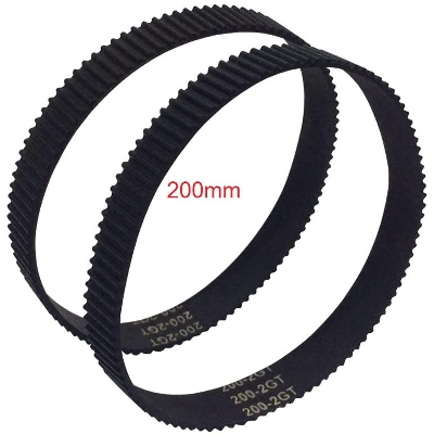 Picture of 200mm GT2 Timing Belt 200mm Width 6mm Endless Closed Loop Rubber Belt 100 Teeth For 3D Printer Parts CNC Machine Parts 200-2GT-6 GT2 GT2 Timing Belt