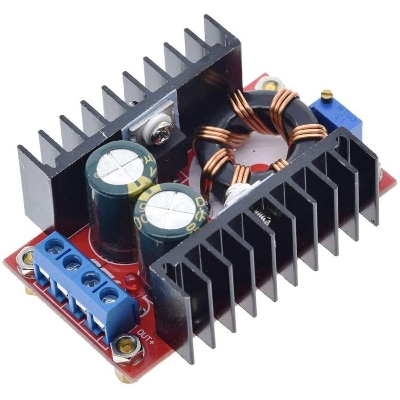Picture of 6A 150W DC-DC Step-Up Boost Converter 10-32V To 12-35V 6A Adjustable Power Supply Module K2S5 10-32V To L9B4 12-35V Boost Converter Module Adapters 