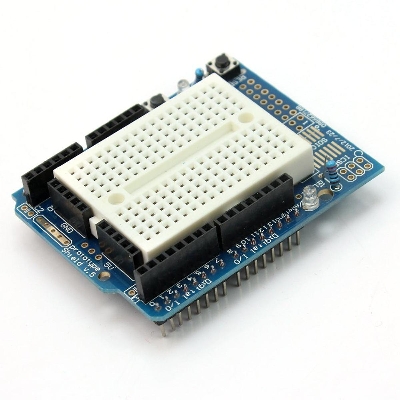 Picture of PROTO SHIELD Arduino UNO R3 Proto Shield Kit With Mini Breadboard UNO R3 Prototyping Shield Expansion Board With SYB-170 Mini Breadboard Uno Leads Pins 