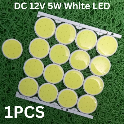 Picture of C19-4B3C WHITE Color 5W Mini COB LED DC 12V White LED SMD Strip COB Bead Chip 5 Watt With Cable DIY COB LED Light Bulbs