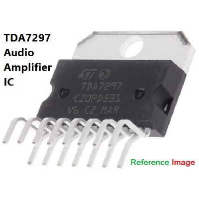 Picture of TDA7297 IC TDA 7297 TDA7297S IC 6V 12V 18V 2A 15W 15W Dual Bridge Audio Amplifiers 2 Channel Stereo Audio ZIP 15Pin Leads Audio TDA7297 Amplifier IC 