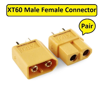 Picture of 1Pair- XT60 XT-60 Male & Female Connector Plug Socket Charging Lipo Battery Cable Connectors For Battery Cables Lead Connections DIY