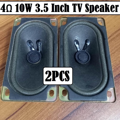 Picture of 2PCS 3.5 Inch TV Speaker 8 Ohm 10W Rectangular Shape Speaker For CRT Television LCD Monitor Speaker Amplifiers