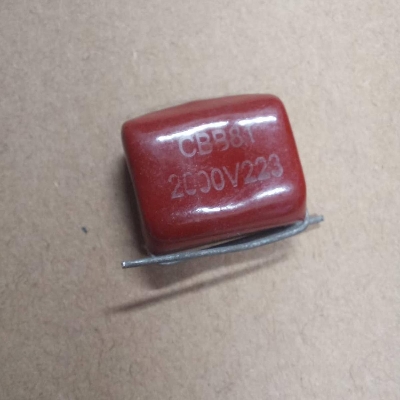 Picture of 3Pcs- METALLIZED 223j 2KV Metallized 223j 2KV Polypropylene Capacitor Mylar 22nF Polyester Film Capacitors 2 Pin Leads Terminals Connections Leg
