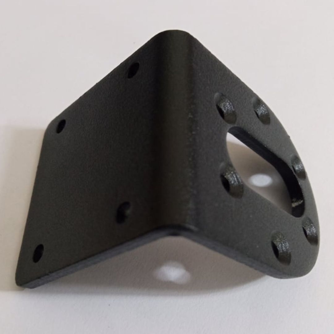 Picture of 37GB 48mm Servo Bracket Metal L Type Shaped 41x40x48mm Beam Steering Servo Gear Brackets L-Type For DC Gear Servo Motor CNC 3D Printer Robot Wheels Car