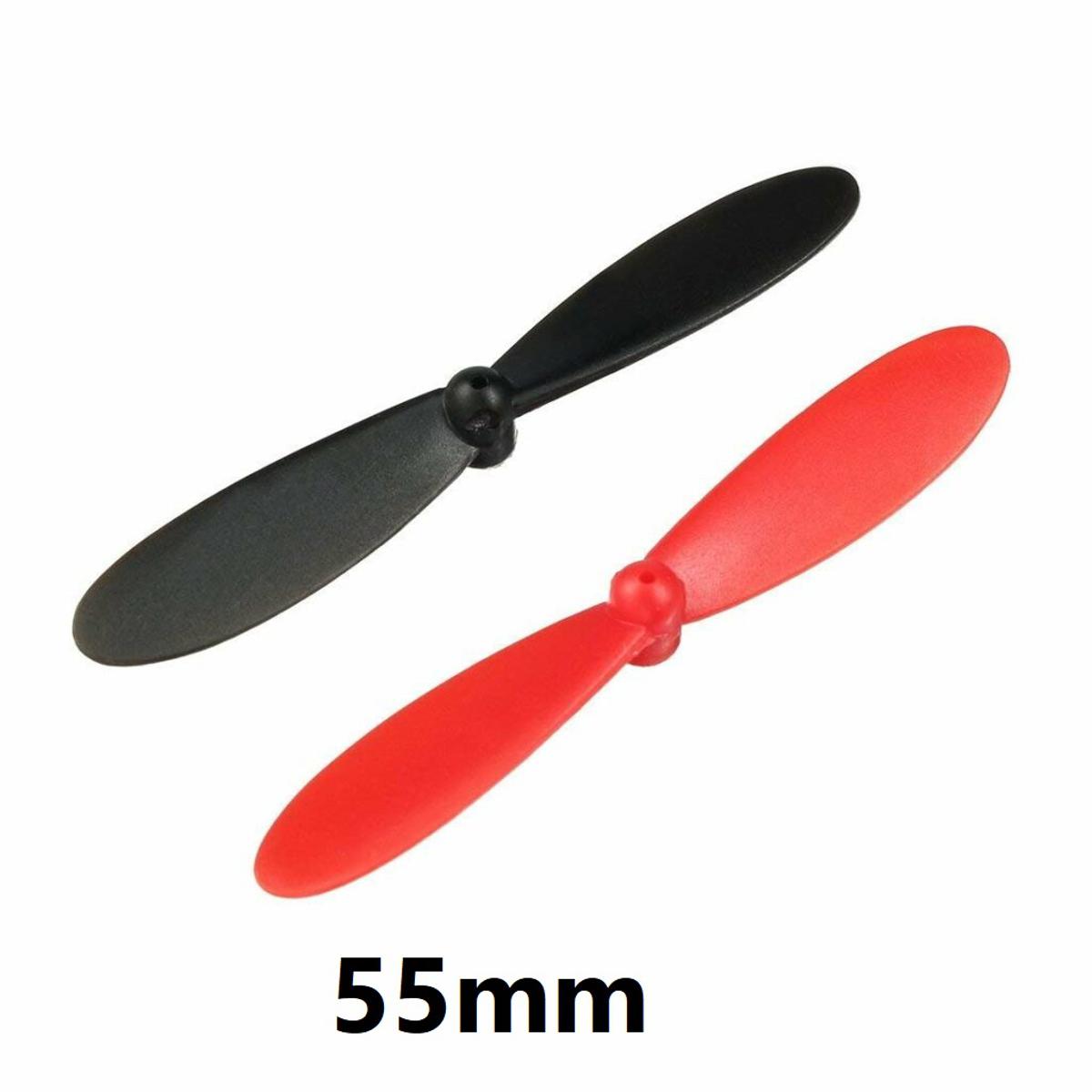 Picture of 1Pair- 55mm RED & BLACK Color Mini Fans Motor Pakha 55mm Fan 2.2" Inch Mini Fan 1mm Shaft For 716 720 820 Motor