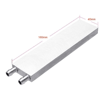 Picture of 160mm 4 Peltier Water Block Peltier Cooler Aluminum Alloy 160x40x12mm Water Cooling Waterblock Heatsink For Cooling Radiator TEC1 12706 Peltier Cooler DIY