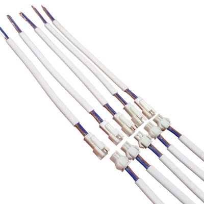 Picture of 2Pair- White 2 Pin JST Connector 2 Pin Connector LOCK Type JST Male Female Connector 150mm Cables 2.54mm 2 Pin Male Female WHITE Connector