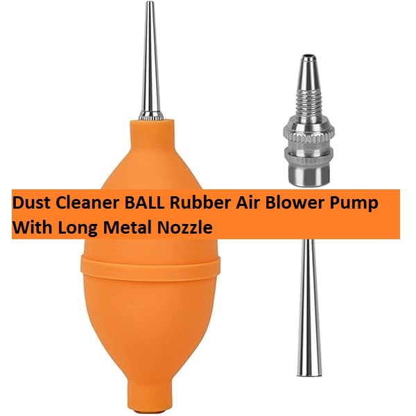 Picture of Dust Cleaner BALLON Rubber Air Blower Pump With Long Metal Nozzle Rubber Dust Air Blower For Computer Keyboard Mobile Motherboard PCB Dust Removing Cleaning Tools