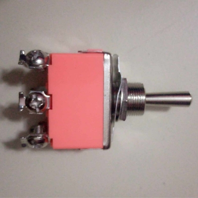 Picture of 6Pin Latching ON-OFF-ON TOGGLE Switch 3 Terminal 15mm Long Head AC 250V 15A 3 Pin 3 Positions SPDT ON-OFF-ON Miniature Toggle Momentary Switch With 15mm Handle