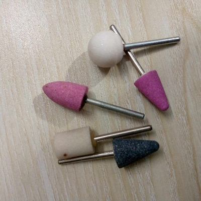 Picture of 5Pcs SET Multifunction Rotary Mounted Stone Set 1/4" Shank Rotary Grinder Polishing Grinding Sharpening Engraving Rotary Tools Accessories Kit 