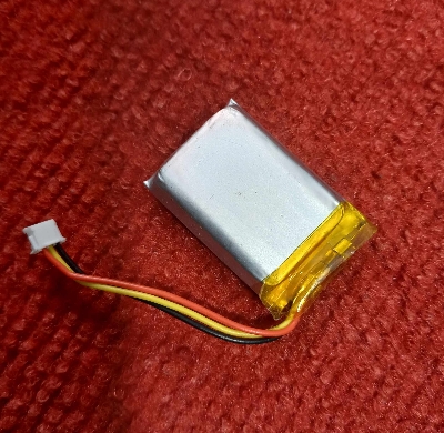 Picture of 700mAh Battery 3.7V Battery 2.59Wh Battery Size 35x25x8mm 3.7V Rechargeable Battery Lithium Battery 700mAh Rechargeable Battery 3 Wire 1.25mm JST Connector With Cables